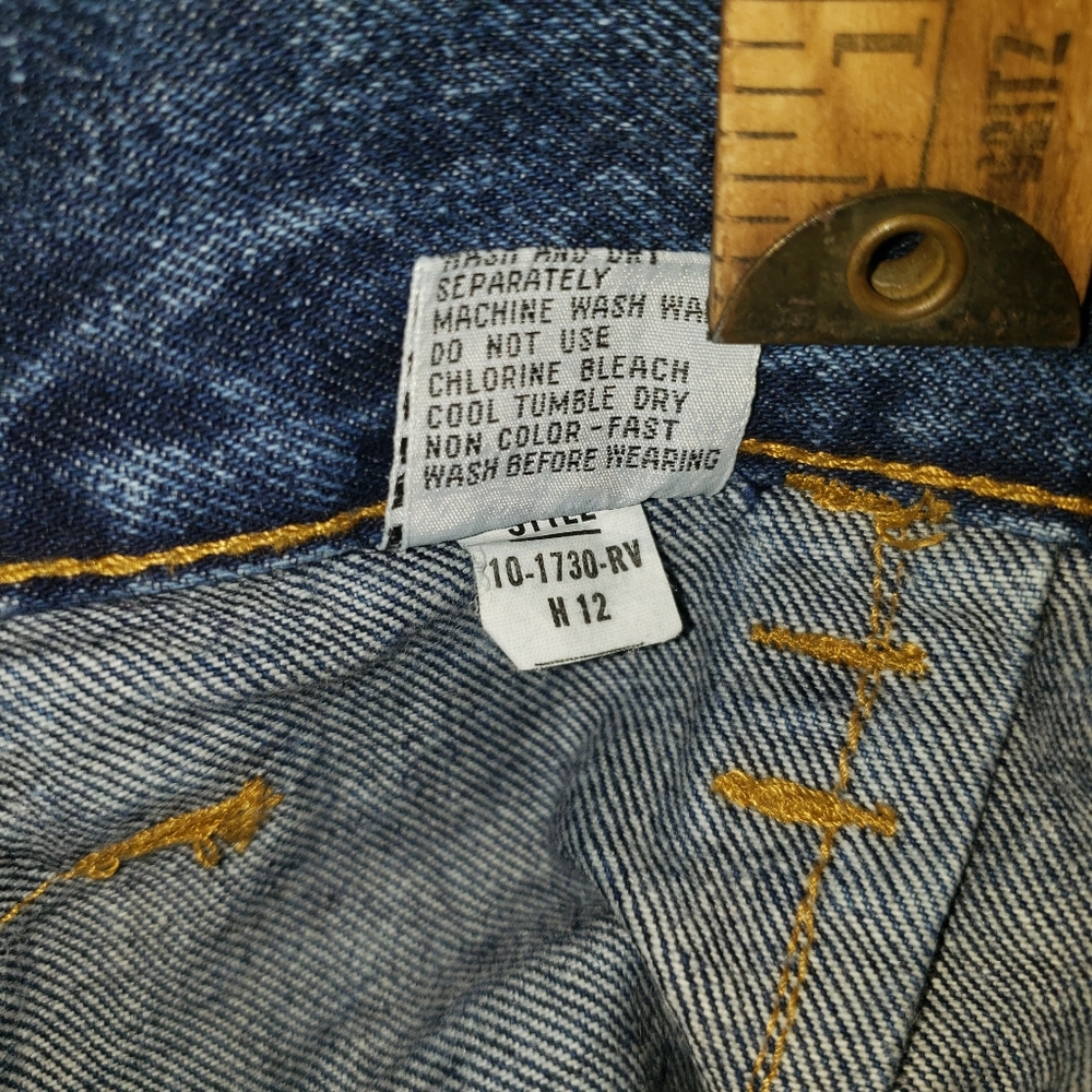 Vintage Jordache 24" waist high rise pleated jeans Barrel Leg - Picture 13 of 16